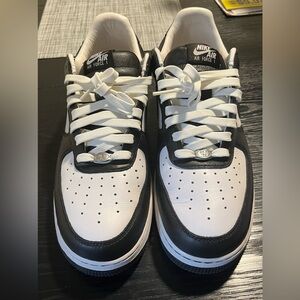 Nike Air Force 1 Black White Sneakers Terror Squad edition